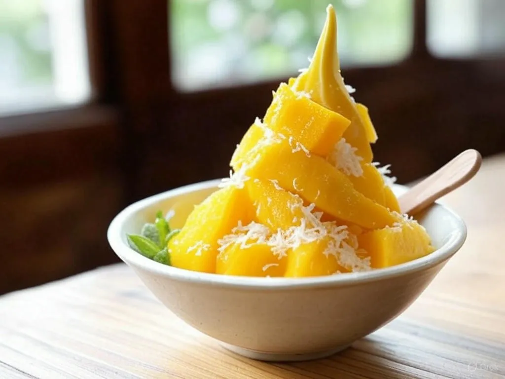 Delicious Vegan Mango Soft Serve