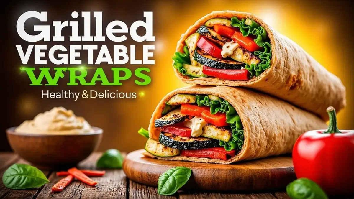 Grilled Vegetable Hummus Wraps Recipe
