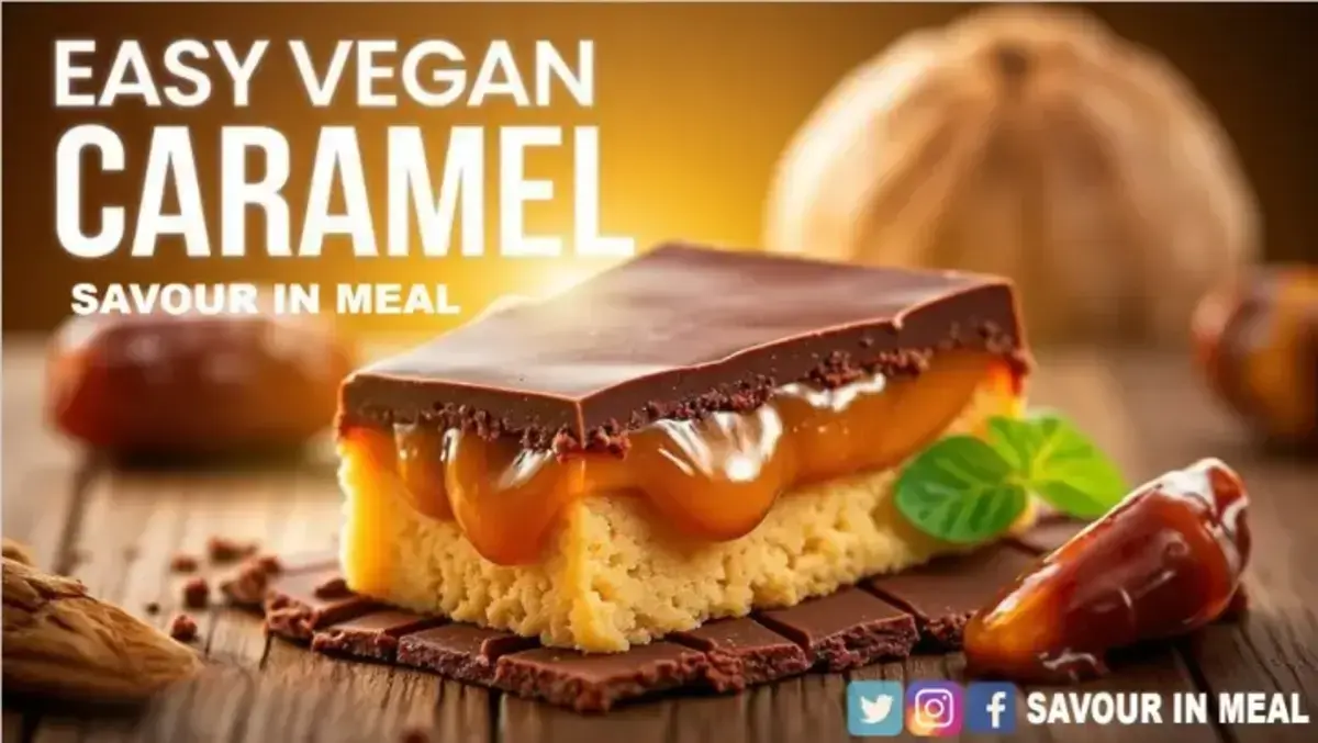 Easy Vegan Caramel Slice Recipe Included Dates