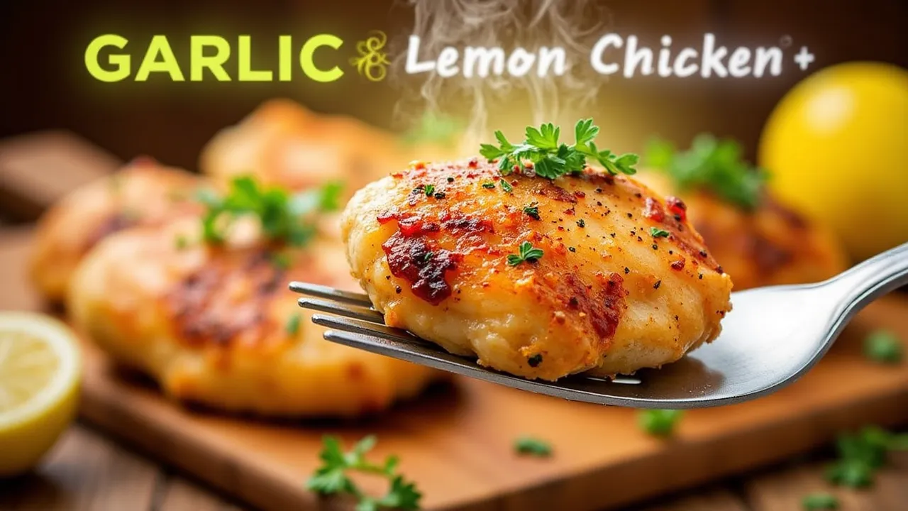 Healthy Garlic Lemon Chicken Bites