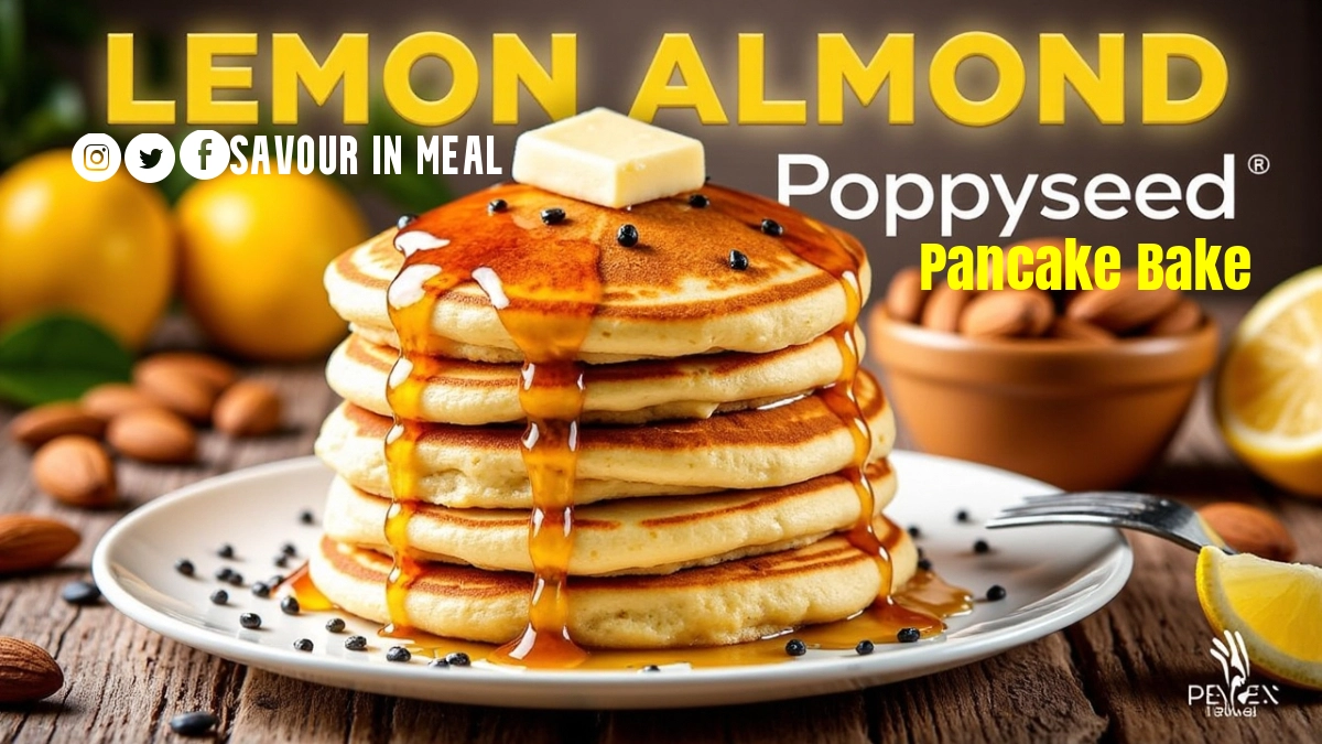 Lemon Almond Poppyseed Pancake Bake