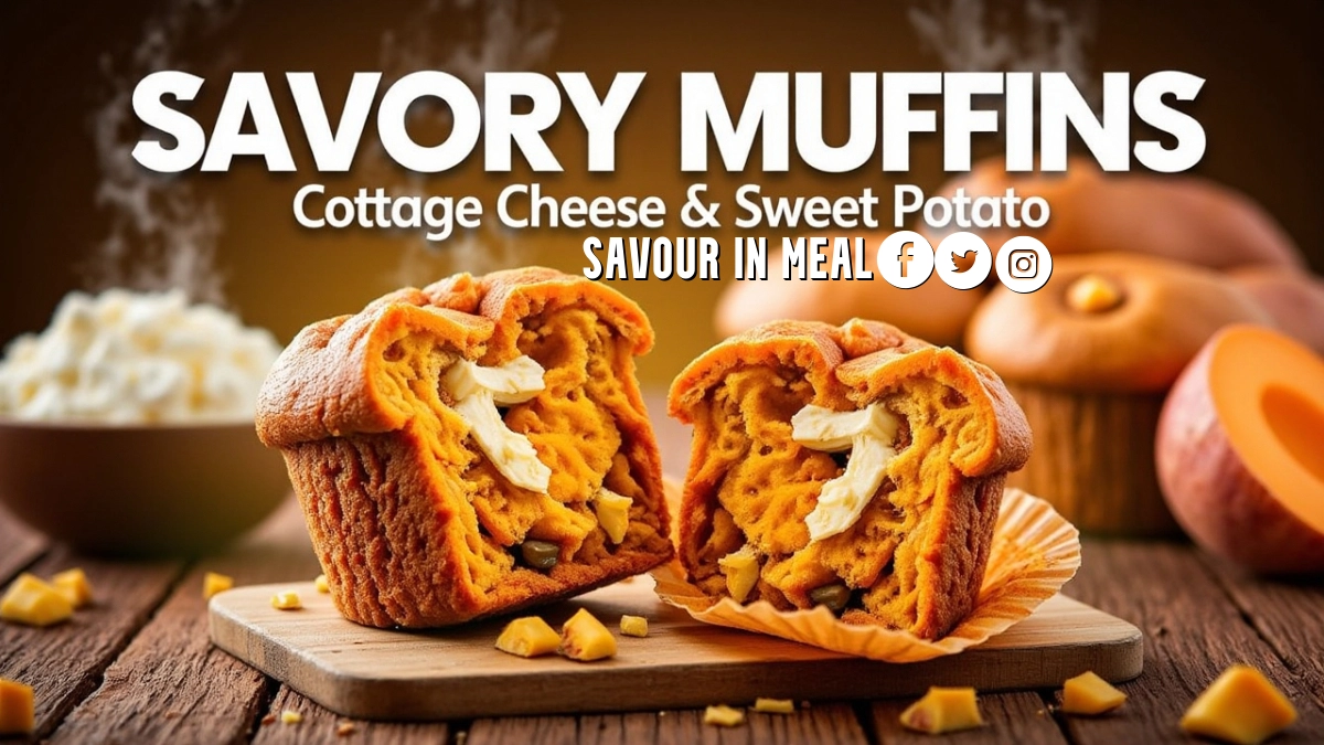 Savory Cottage Cheese Sweet Potato Muffins